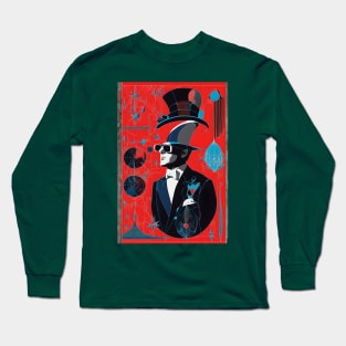 Enigmatic Elegance: Surreal Couture Fusion Long Sleeve T-Shirt